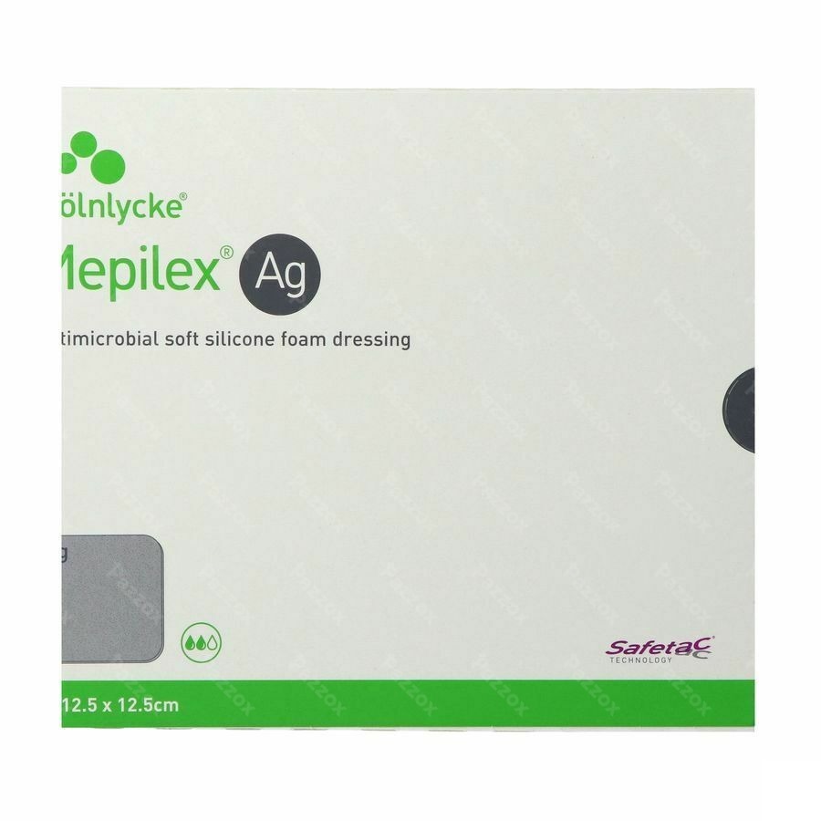 Mepilex Ag Pansement Steril 12,5x12,5cm 5 287121
