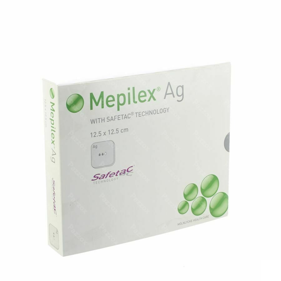 Mepilex Ag Pansement Steril 12,5x12,5cm 5 287121