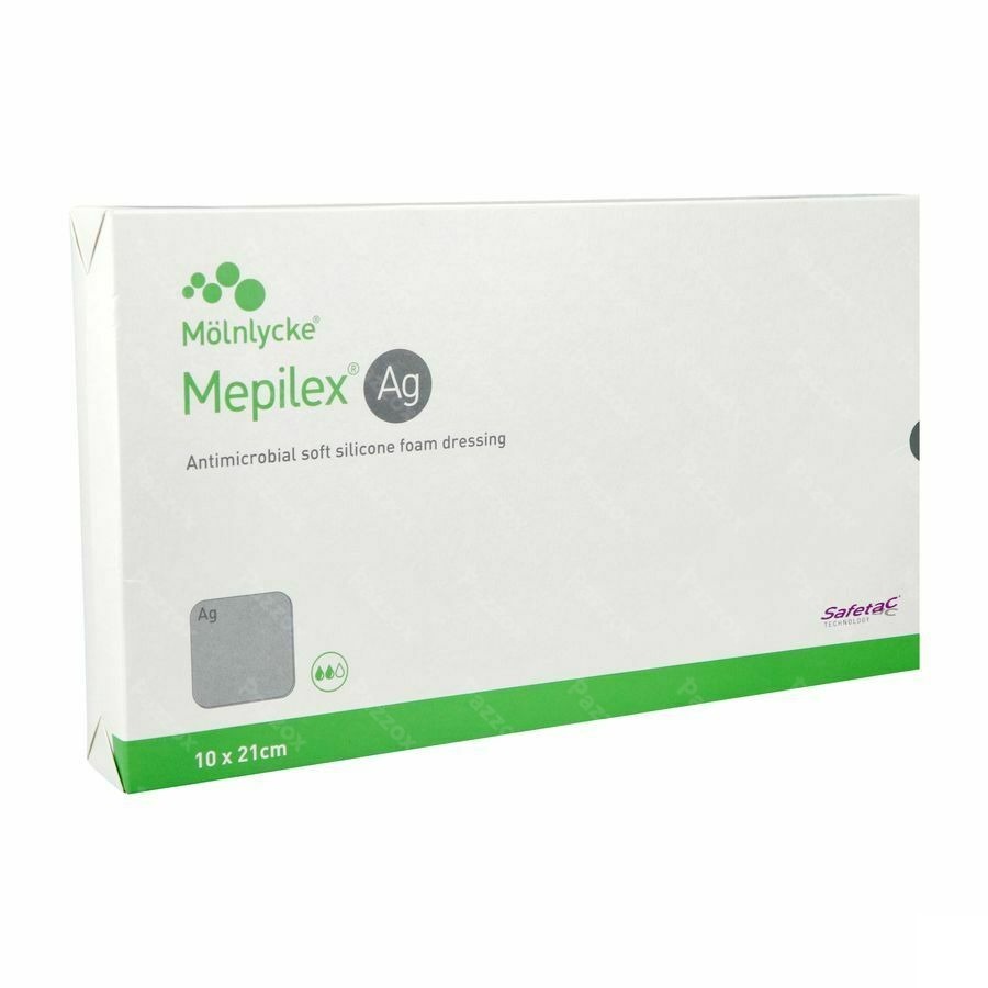 Mepilex Ag Pansement Steril 10,0x21,0cm 5 287221