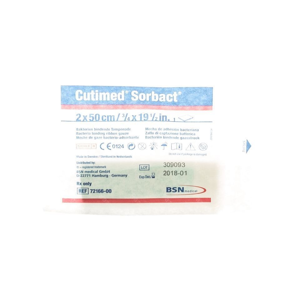 Cutimed Sorbact Meches 2x50cm 1 7216600