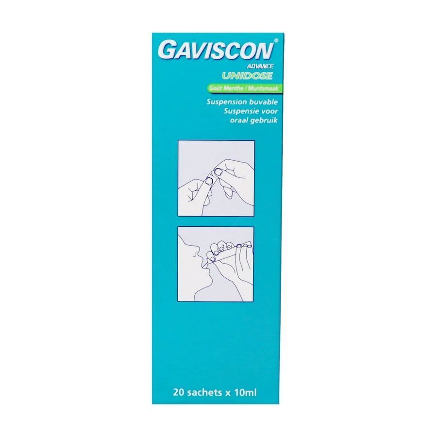 Gaviscon Advance Susp.orale Menthe Ud Sach 20x10ml