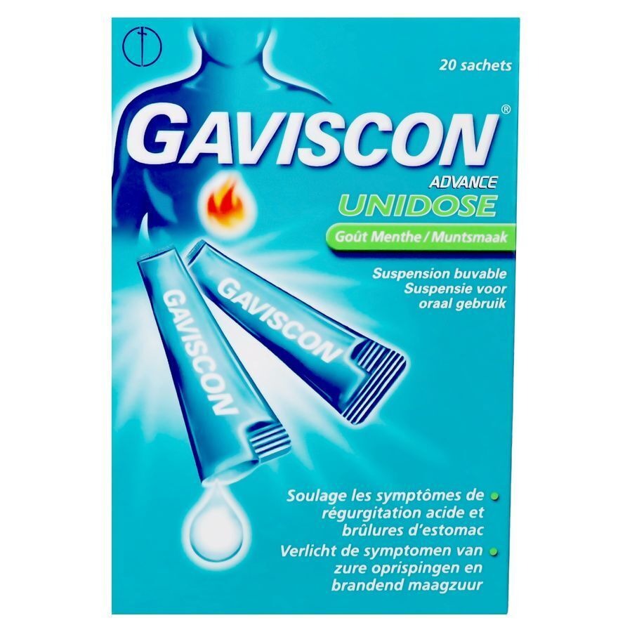 Gaviscon Advance Susp.orale Menthe Ud Sach 20x10ml