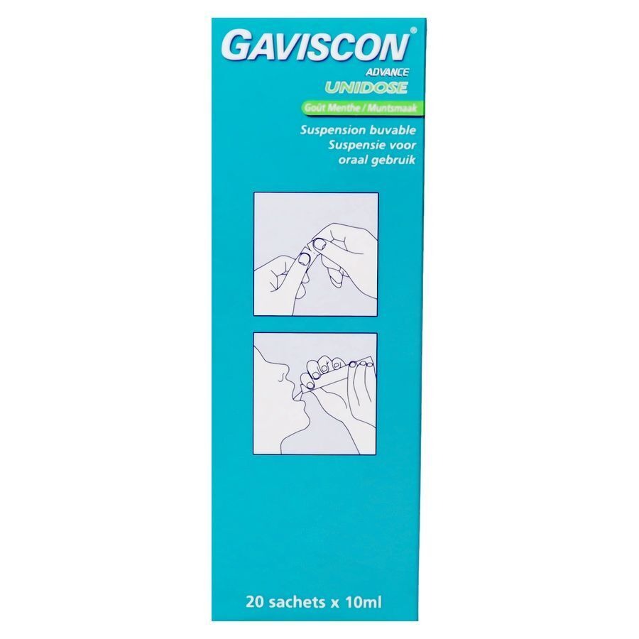 Gaviscon Advance Susp.orale Menthe Ud Sach 20x10ml
