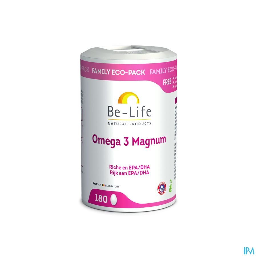 Be-Life Omega 3 Magnum 180 Capsules