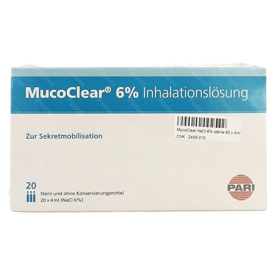 Mucoclear 6% Nacl Amp 60x4ml