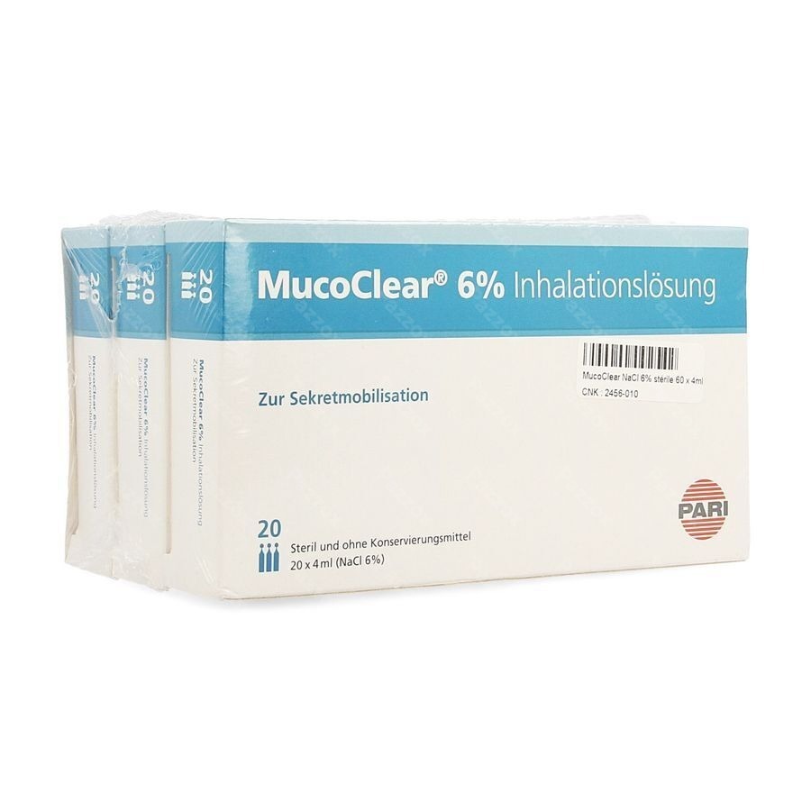 Mucoclear 6% Nacl Amp 60x4ml
