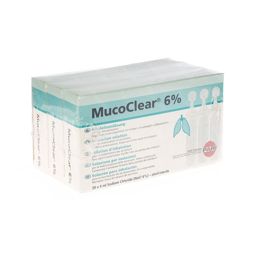 Mucoclear 6% Nacl Amp 60x4ml