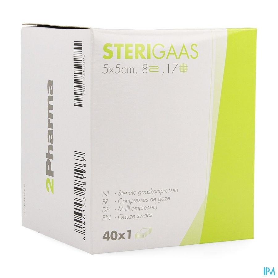 Sterigaas Cp Ster 8c 5,0x 5,0cm 40x1