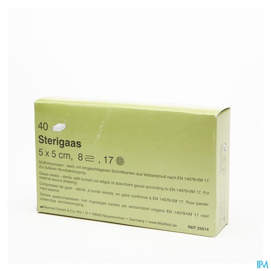 Sterigaas Cp Ster 8c 5,0x 5,0cm 40x1