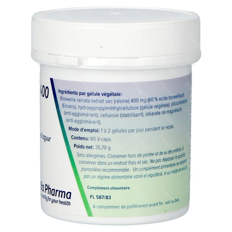 Boswellia Extrait 400mg Caps 60 Deba