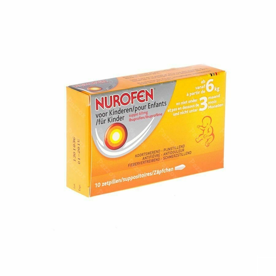 Nurofen Enfant 60mg Suppo 10x60mg
