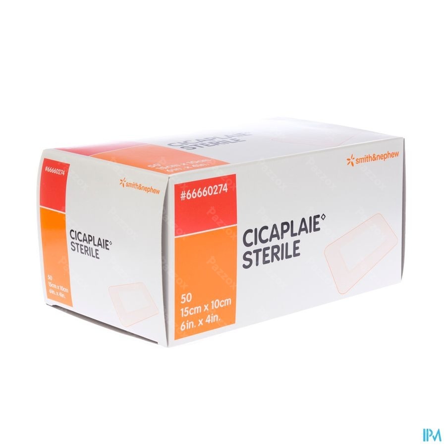 Cicaplaie Pans Sterile 15,0cmx10cm 50 66660274