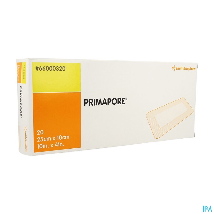 Primapore S&n Pans Post-op 25cmx10cm 20 66000320