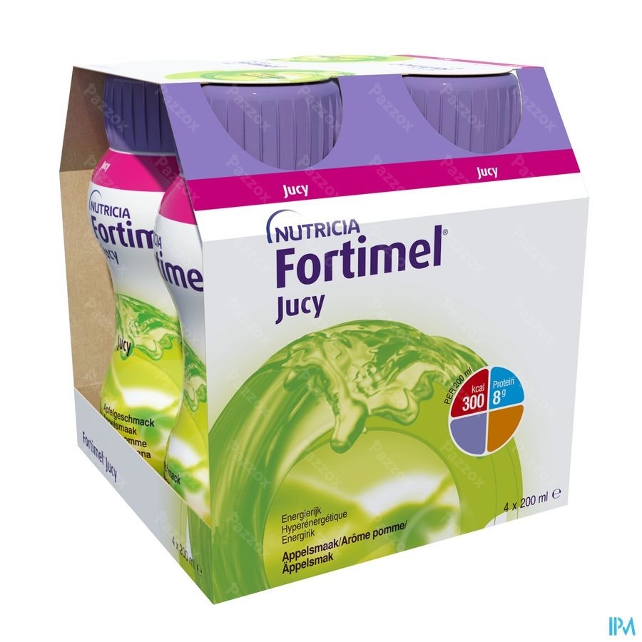 Fortimel Jucy Arome Pomme Bouteilles 4x200ml 