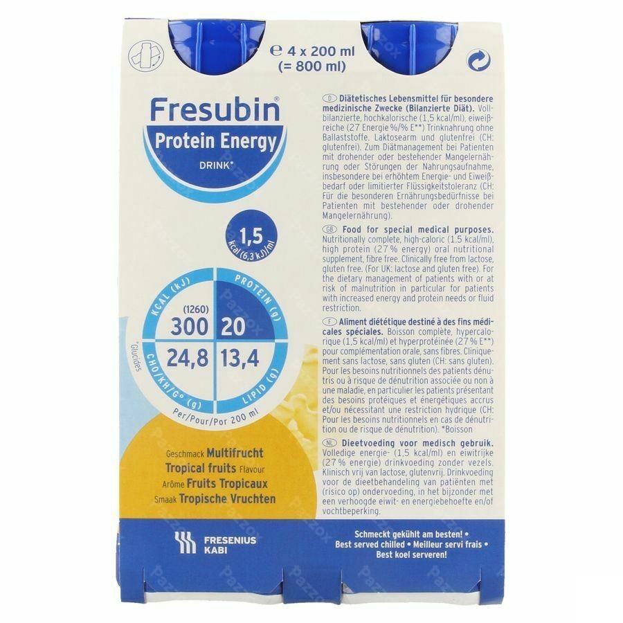 Fresubin Protein Energy Drink Fr.tropic.fl 4x200ml