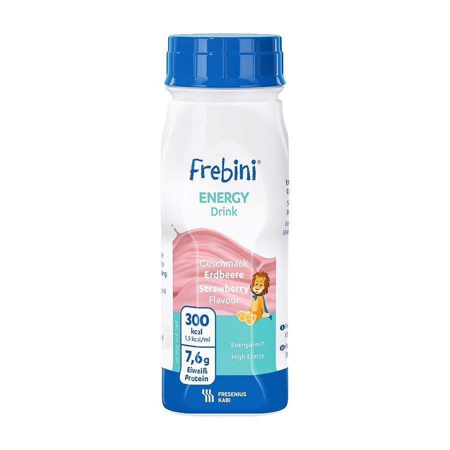 Frebini Energy Drink Enfants Fraise Fl 4x200ml