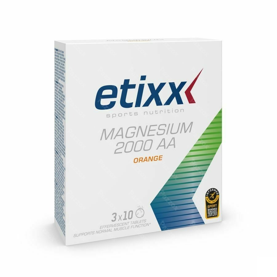 Etixx Magnesium 2000 Aa 30 Comprimés Effervescents