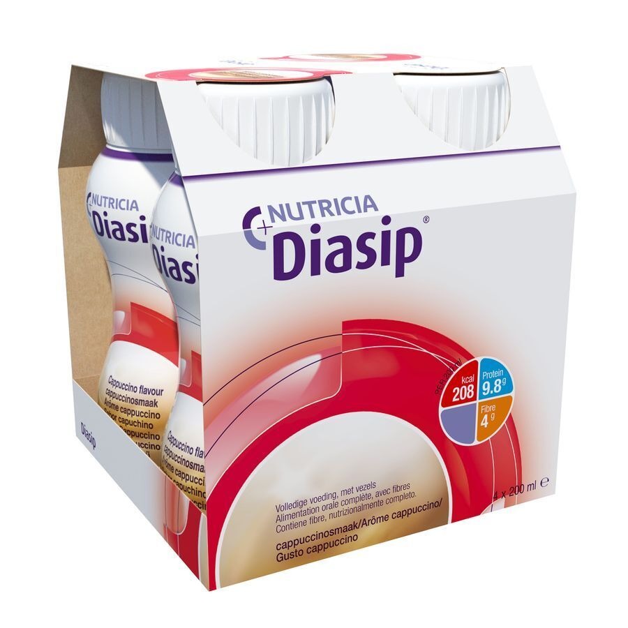 Diasip Cappuccino Bouteille 4x200ml