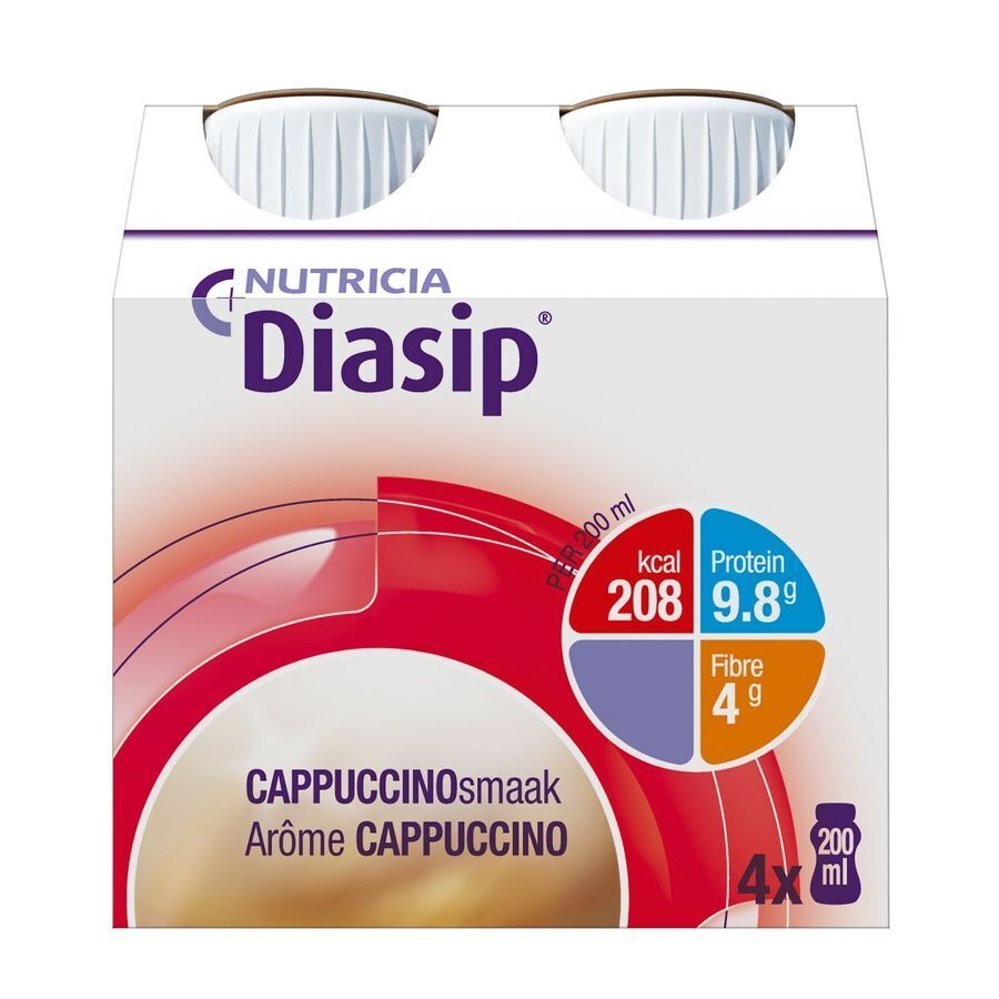 Diasip Cappuccino Bouteille 4x200ml