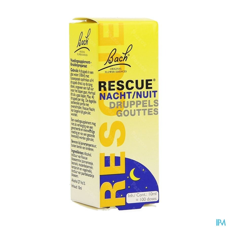 Bach Rescue Gouttes Nuit 10ml