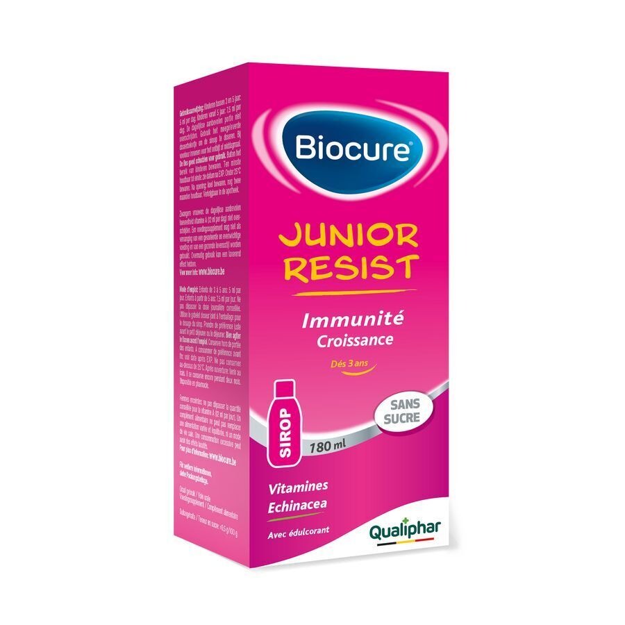 Biocure Junior Sirop Sans Sucre 180ml