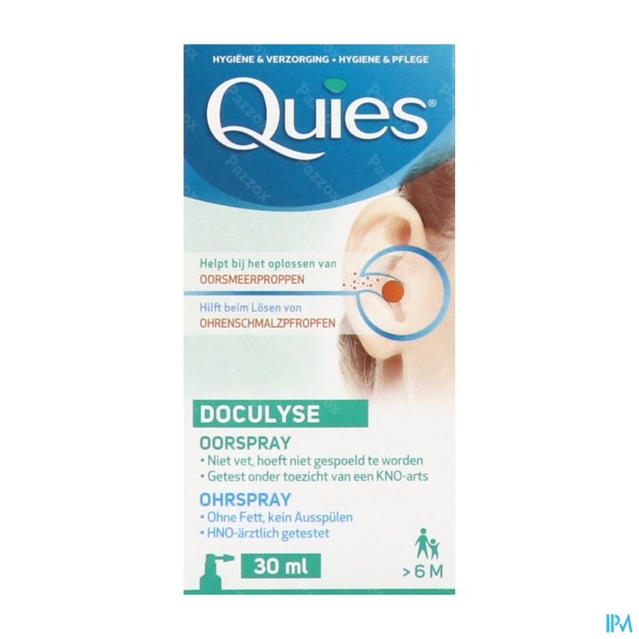 Quies Doculyse A/bouchon Cerumen Spray 30ml