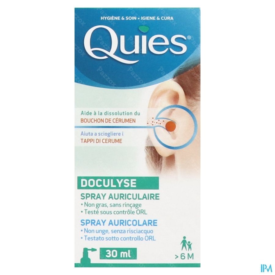 Quies Doculyse A/bouchon Cerumen Spray 30ml