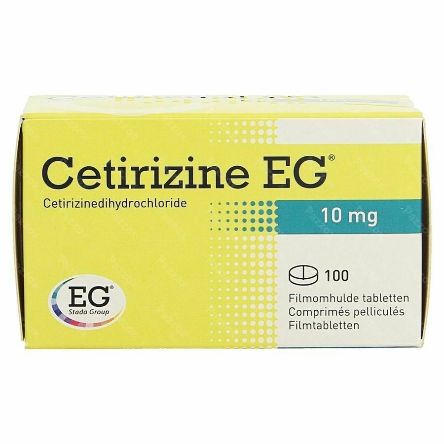 Cetirizine EG 10mg 100 Comprimés