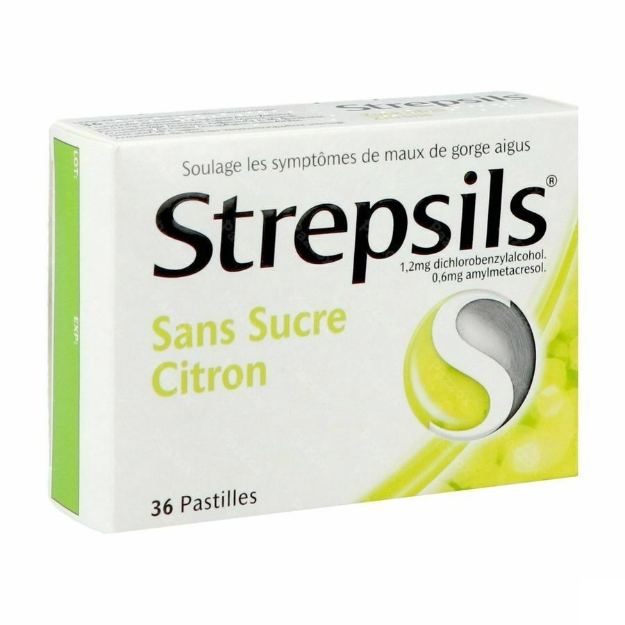 Strepsils S/sucre Citron Past 36