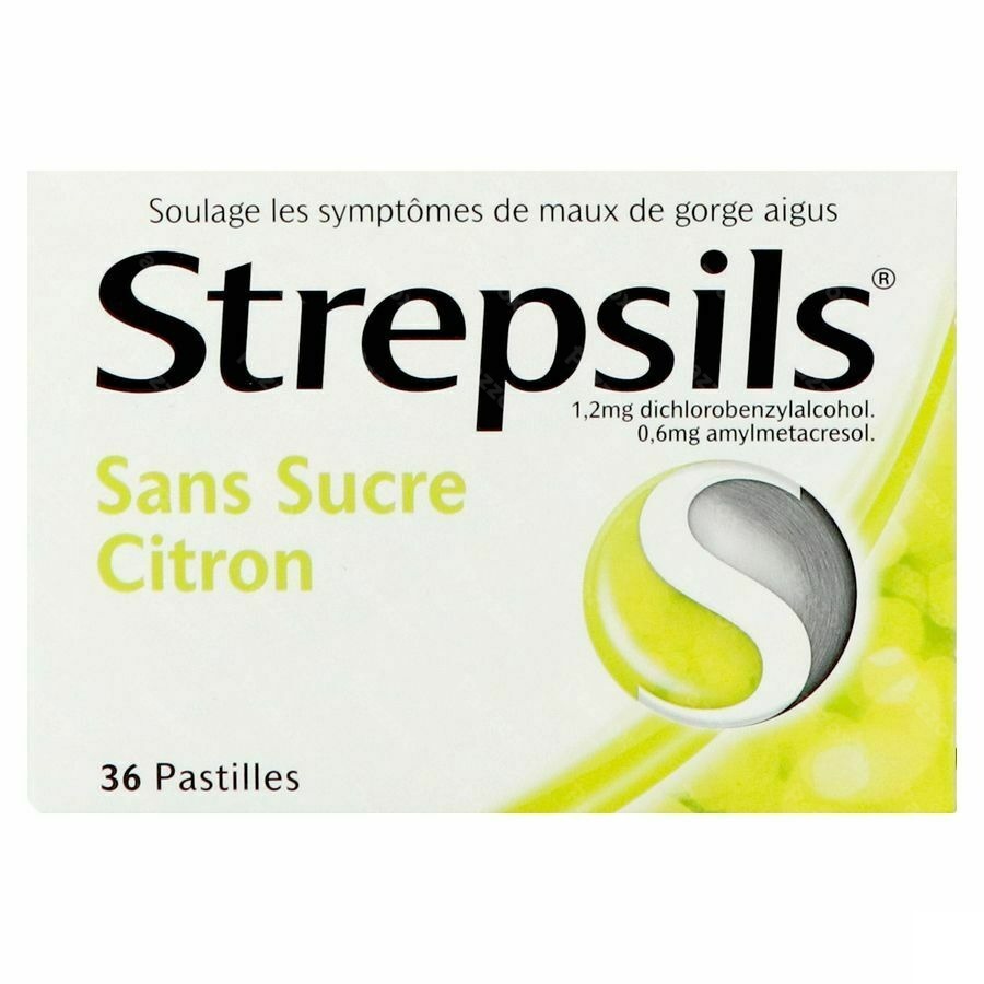 Strepsils S/sucre Citron Past 36