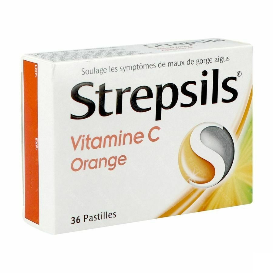 Strepsils Vitamine C Orange Past 36