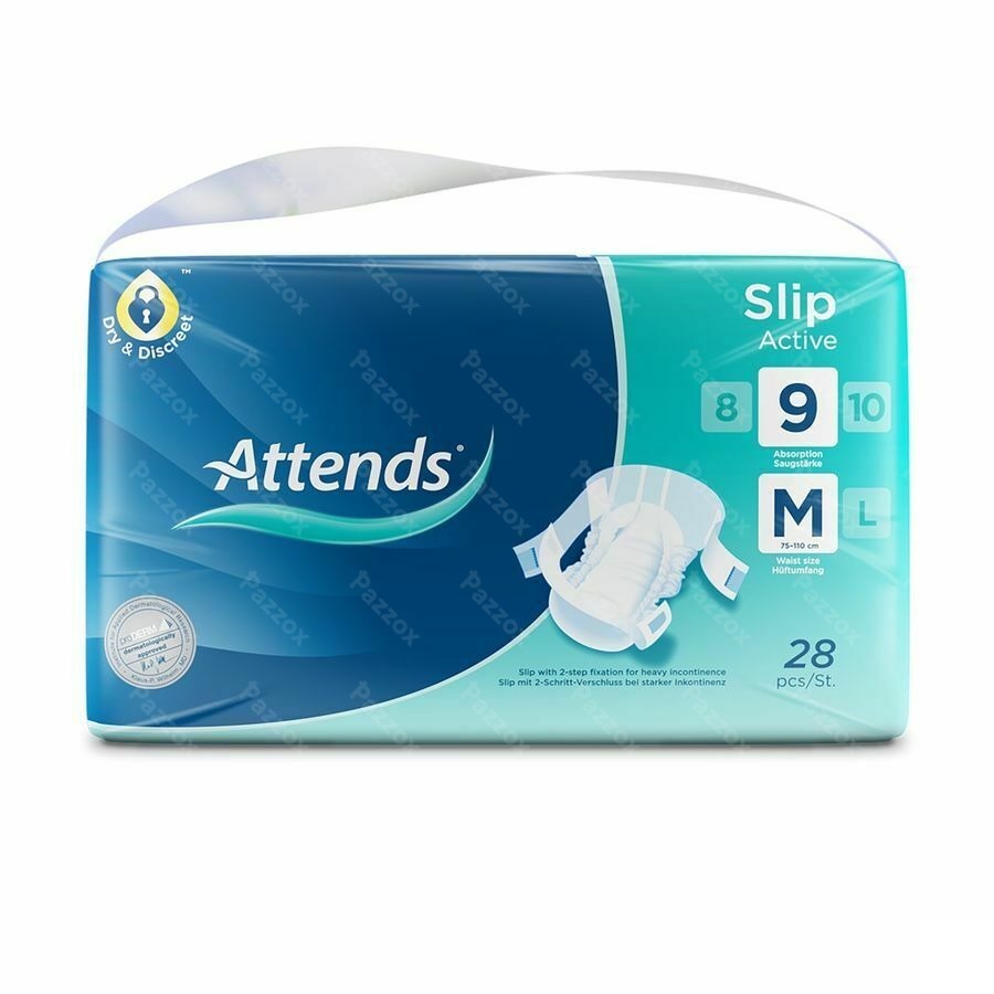Attends Slip Active 9 Medium 1x28