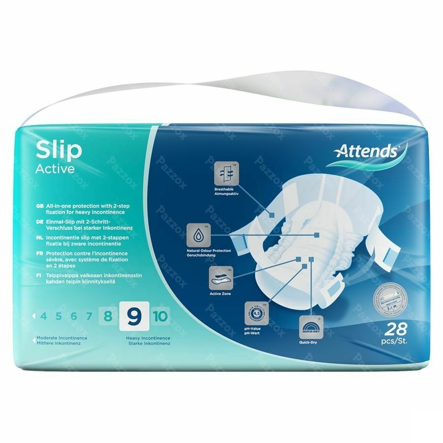 Attends Slip Active 9 Medium 1x28