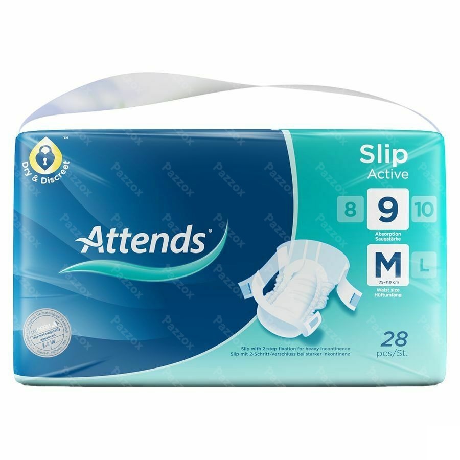 Attends Slip Active 9 Medium 1x28