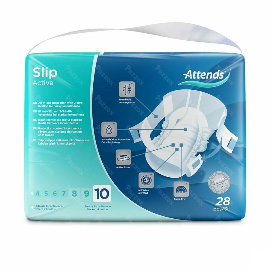 Attends Slip Active 10 Large 1x28