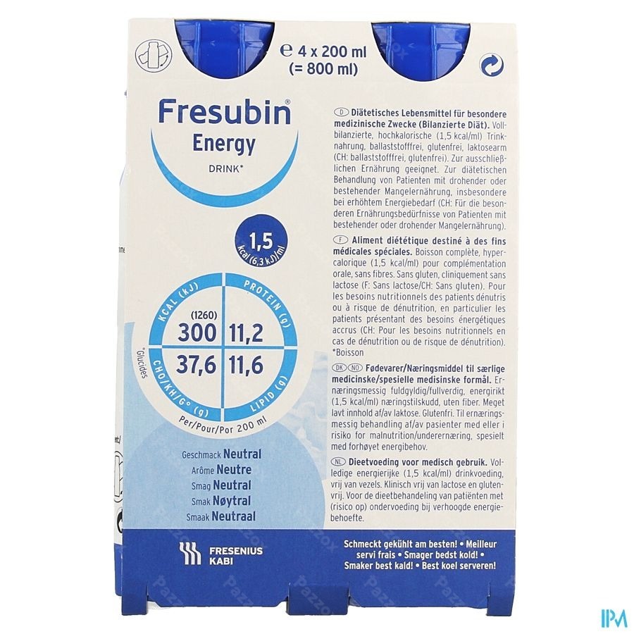 Fresubin Energy Drink Neutre 4x200ml