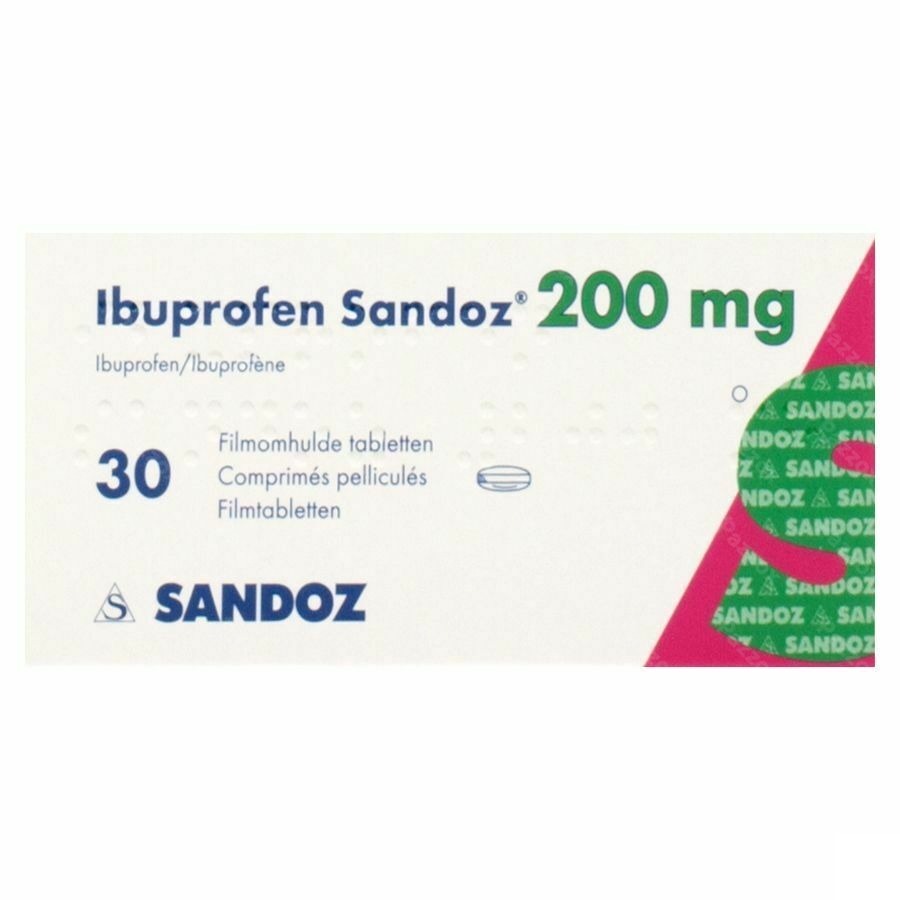 Ibuprofen Sandoz 200mg 30 Comprimés