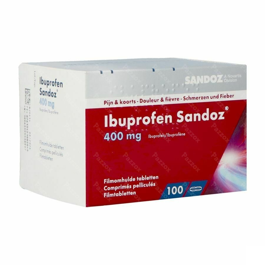 Ibuprofen Sandoz 400 mg 100 Comprimés