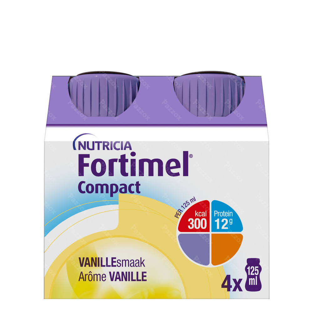 Fortimel Compact Vanille Bouteilles 4x125ml