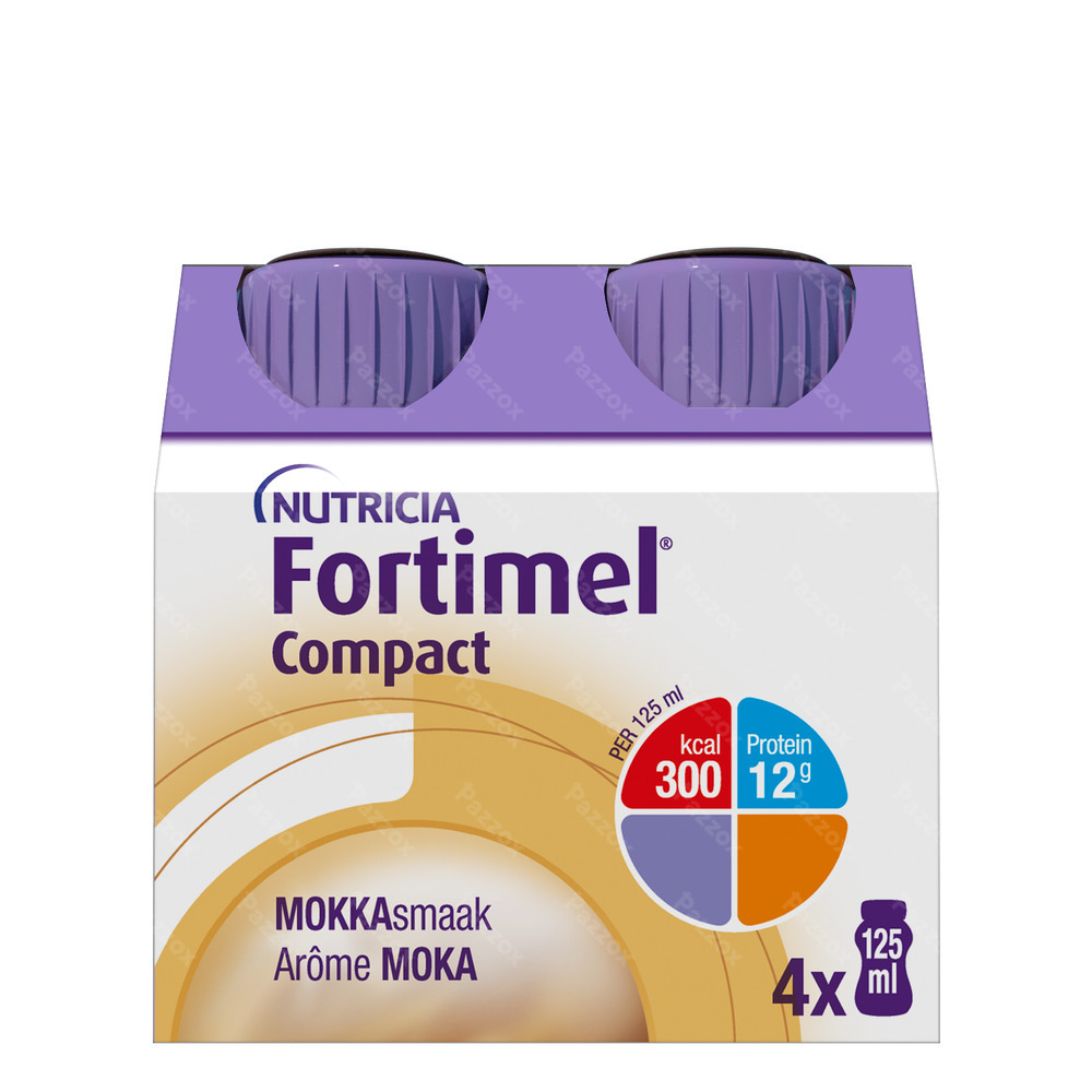 Fortimel Compact Moka Bouteilles 4x125ml