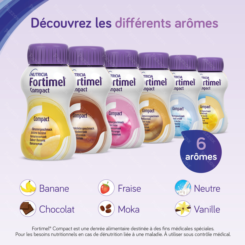 Fortimel Compact Banane Bouteilles 4x125ml