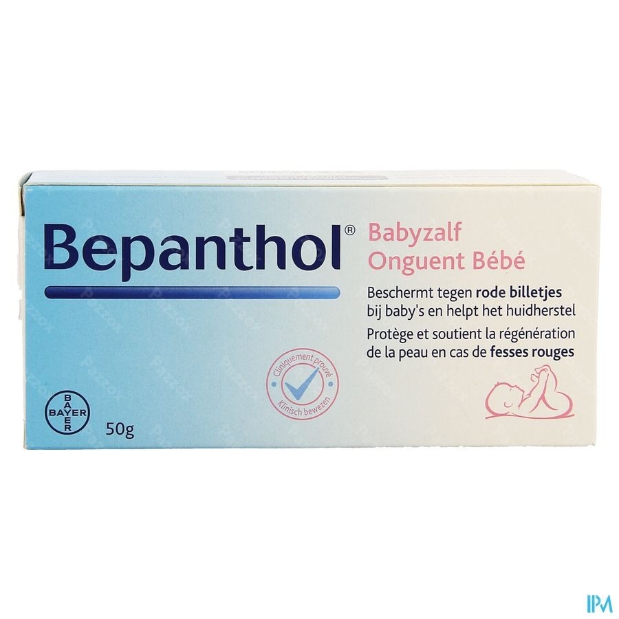 Bepanthol Onguent Bébé - Fesses Rouges Et Mamelons  Irrités 50g