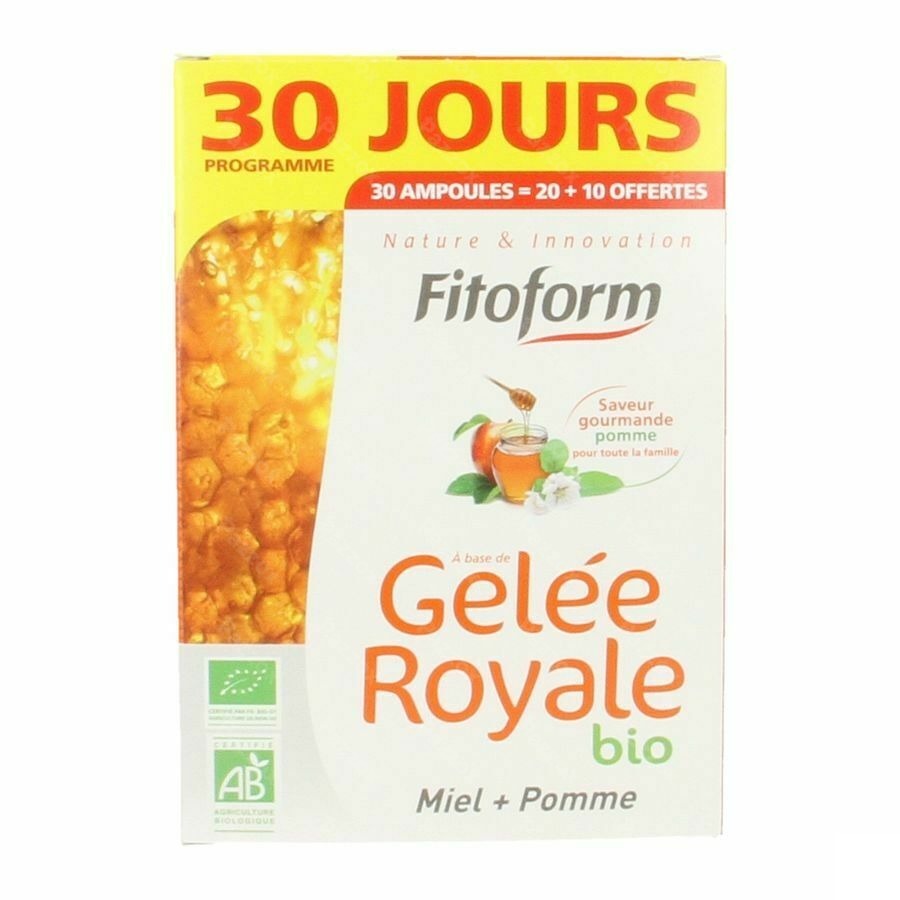 Gelee Royale Bio Miel-fructose Amp 20+10 Fitoform