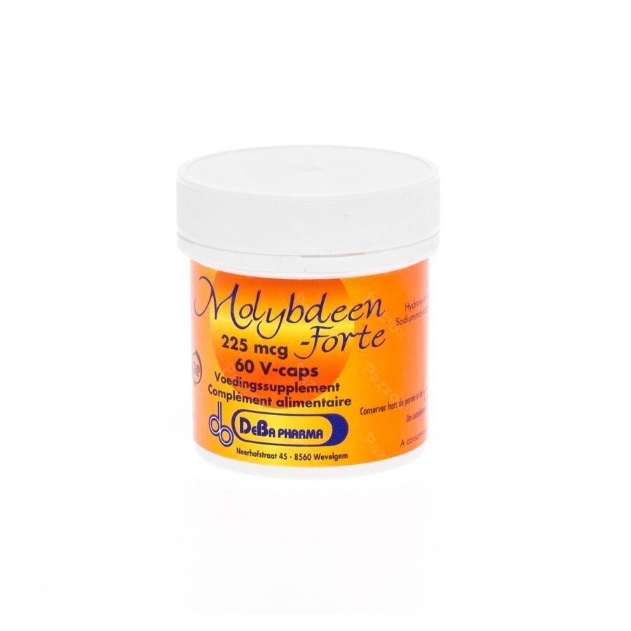 Molybdene Forte V-caps 60x225mcg Deba