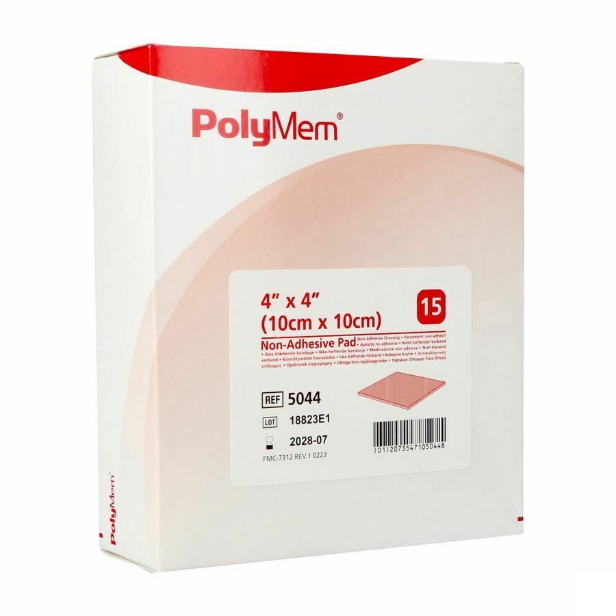 Polymem Quadrafoam Non-adhesif 10,1cmx10,1cm 15
