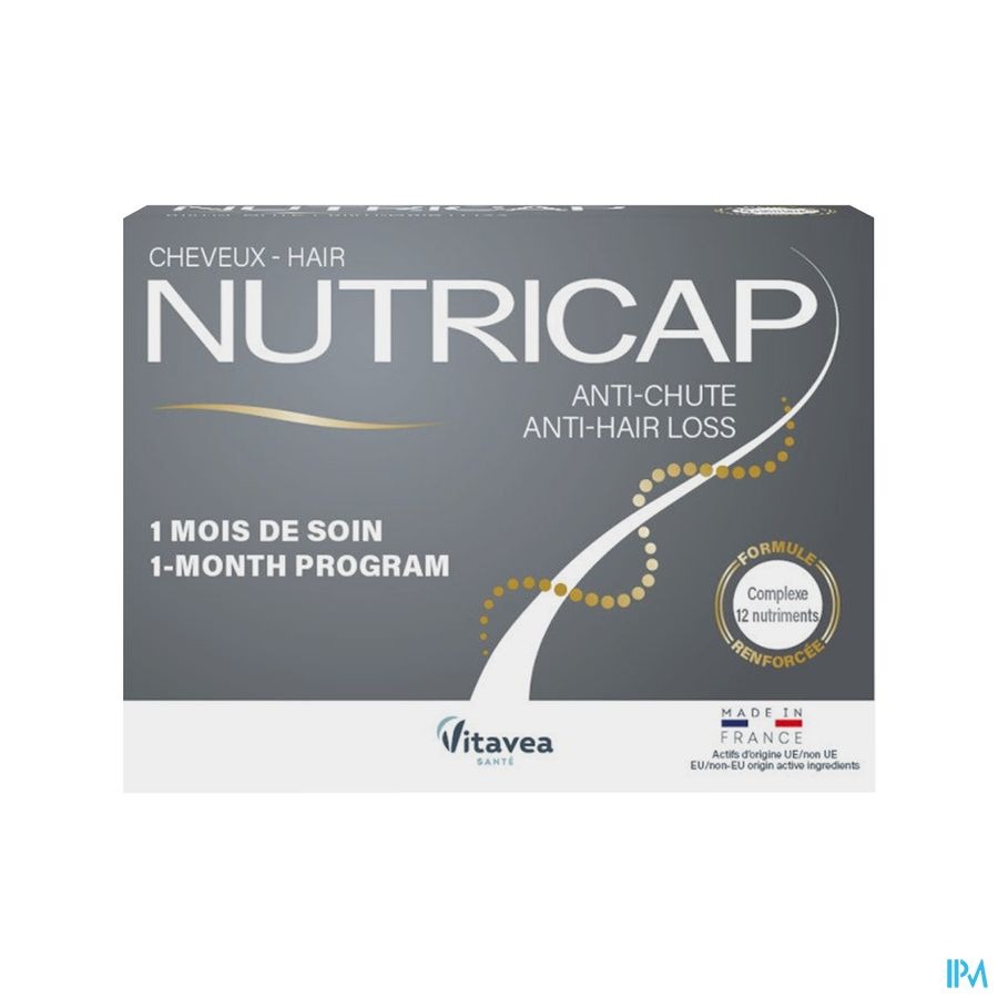 Nutricap Antichute 3mois+1 Grat.gel 120+60 Promo