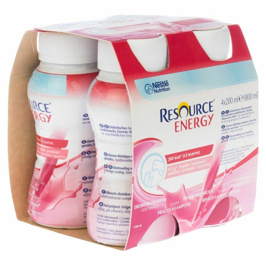 Resource Energy Drink Fraise-framboise 4x200ml