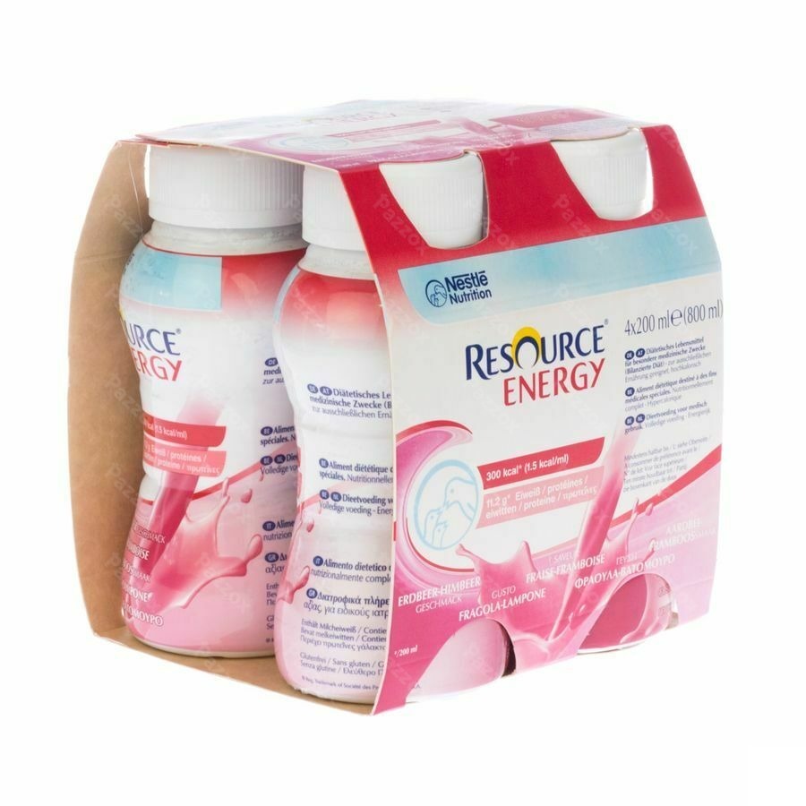 Resource Energy Drink Fraise-framboise 4x200ml
