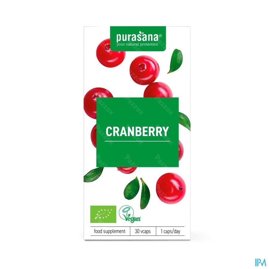 Purasana Vegan Canneberge Bio Caps 30