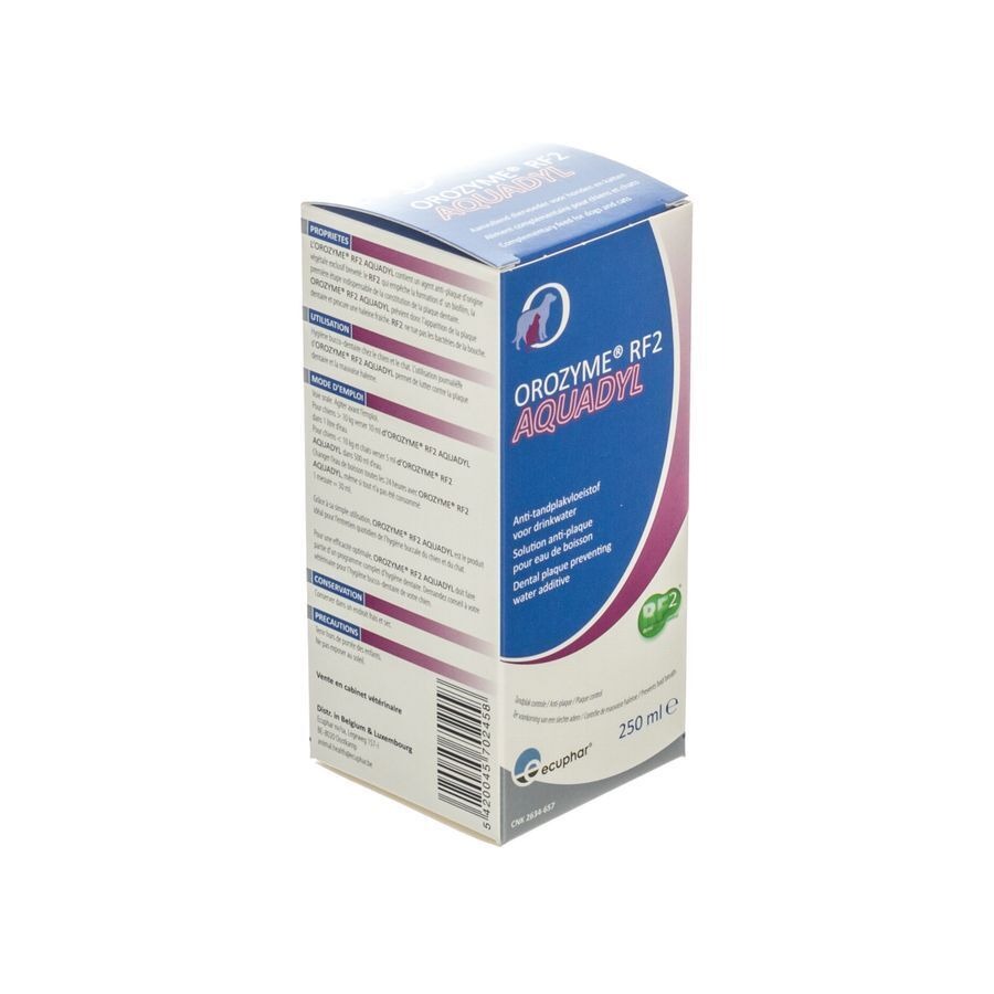 Orozyme Rf2 Aquadyl A/plaque Chien-chat 250ml